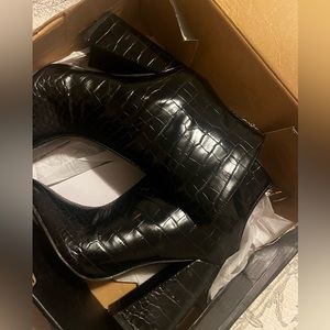 Fashion nova black booties